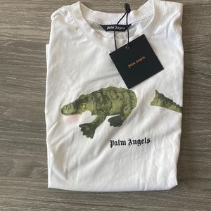 Palm Angels Crocodile Print T-shirt